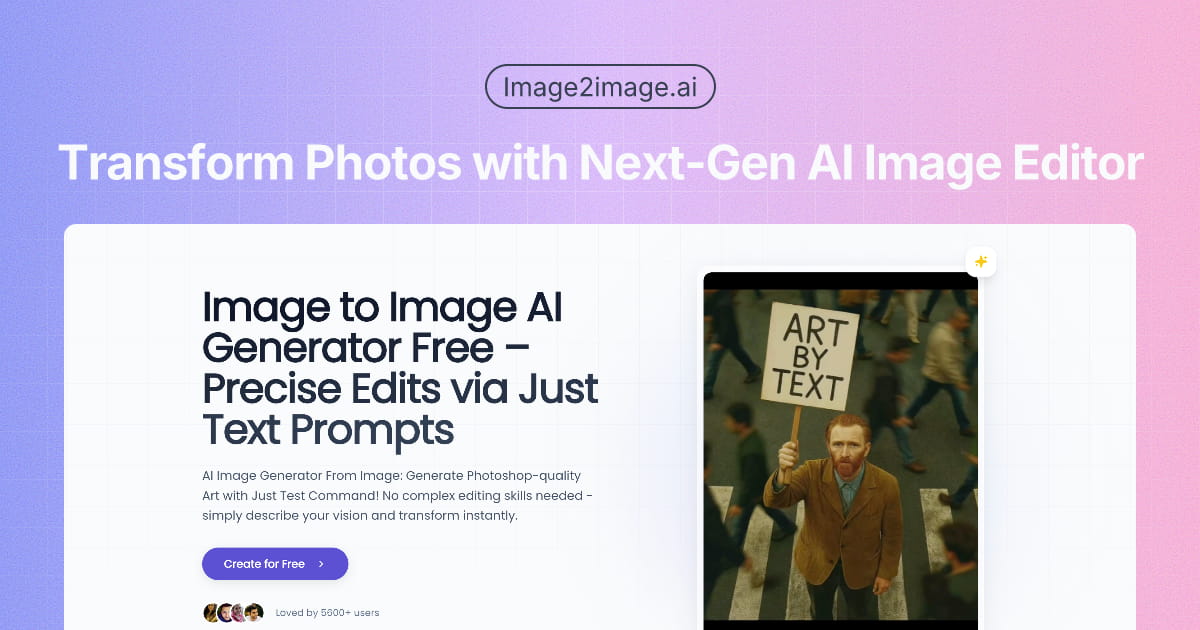 Image to Image AI Cover image