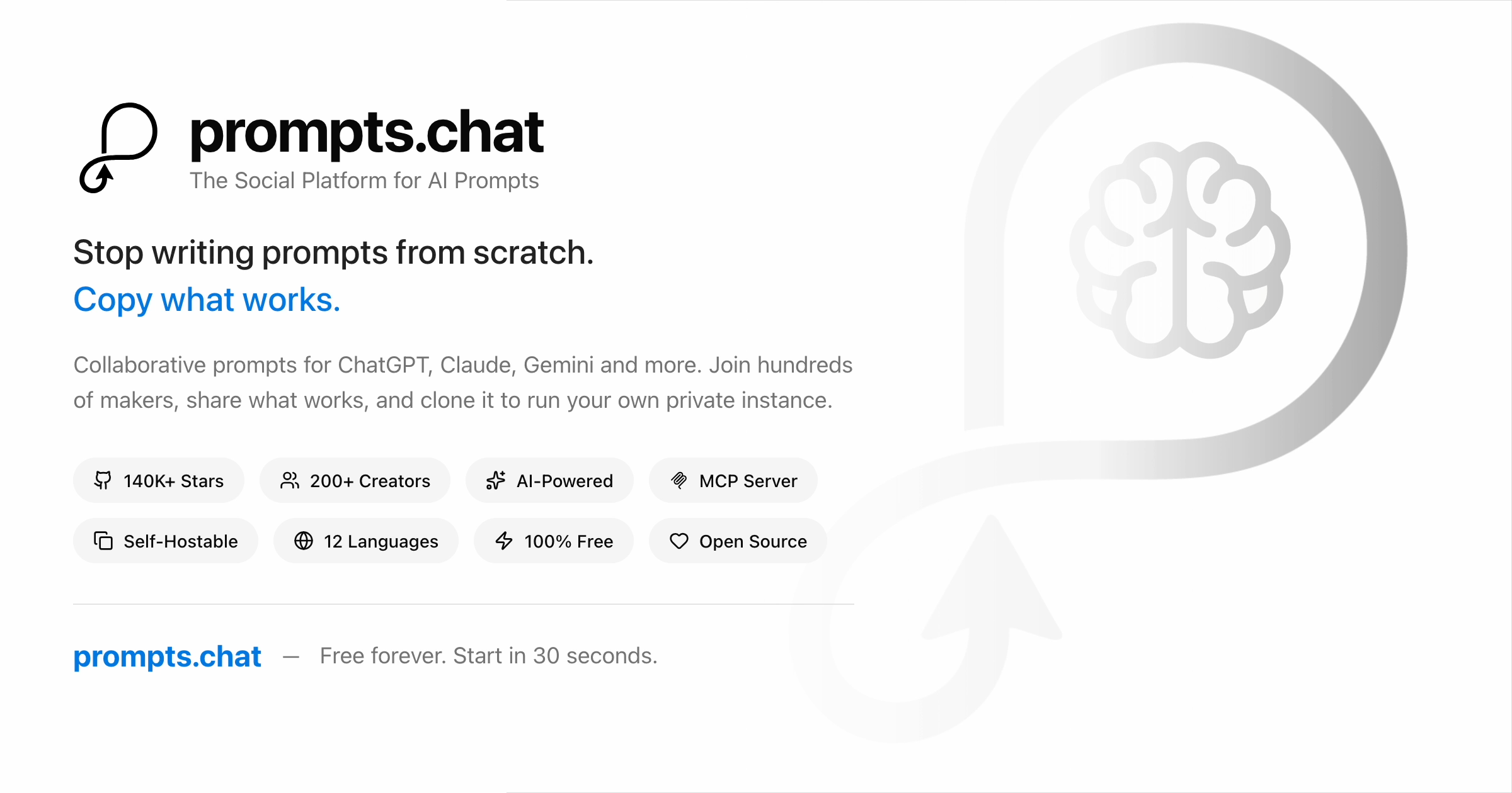 prompts.chat Cover image