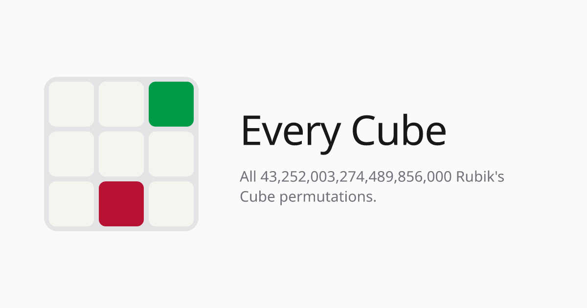 Every Cube Cover image