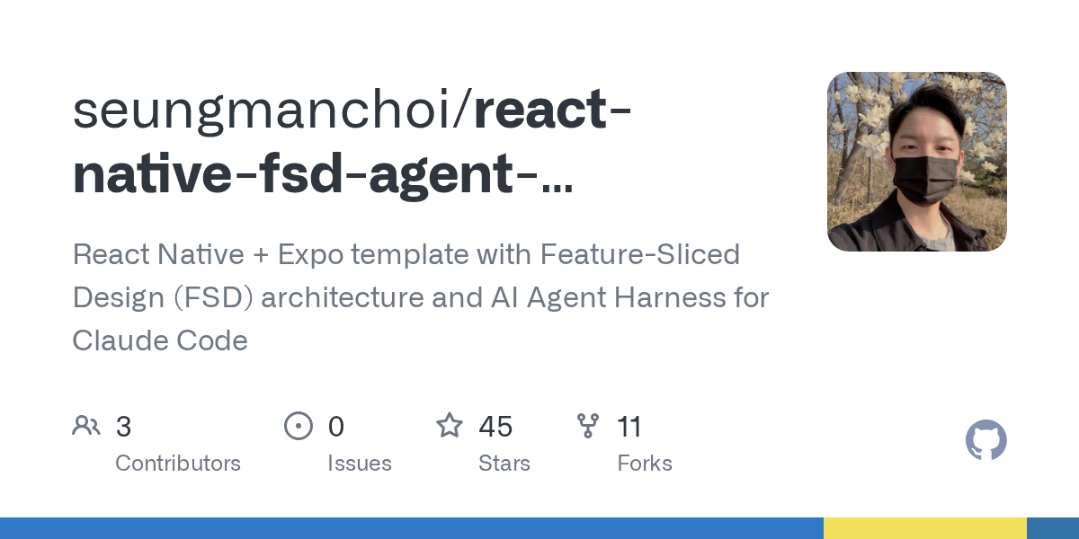 React Native + Expo Base Template Cover image