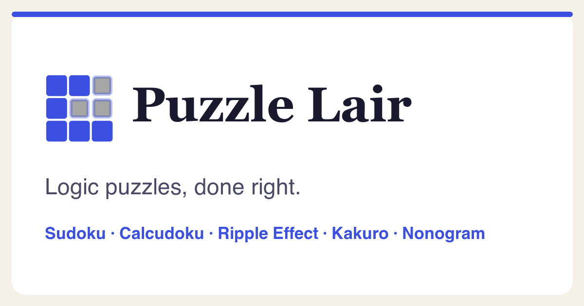 Puzzle Lair Cover image